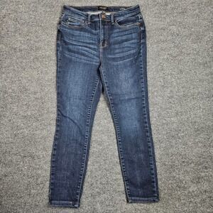 Judy Blue Skinny Fit Jeans Womens 11/ 30 High Rise Dark Wash Denim Stretch Blue